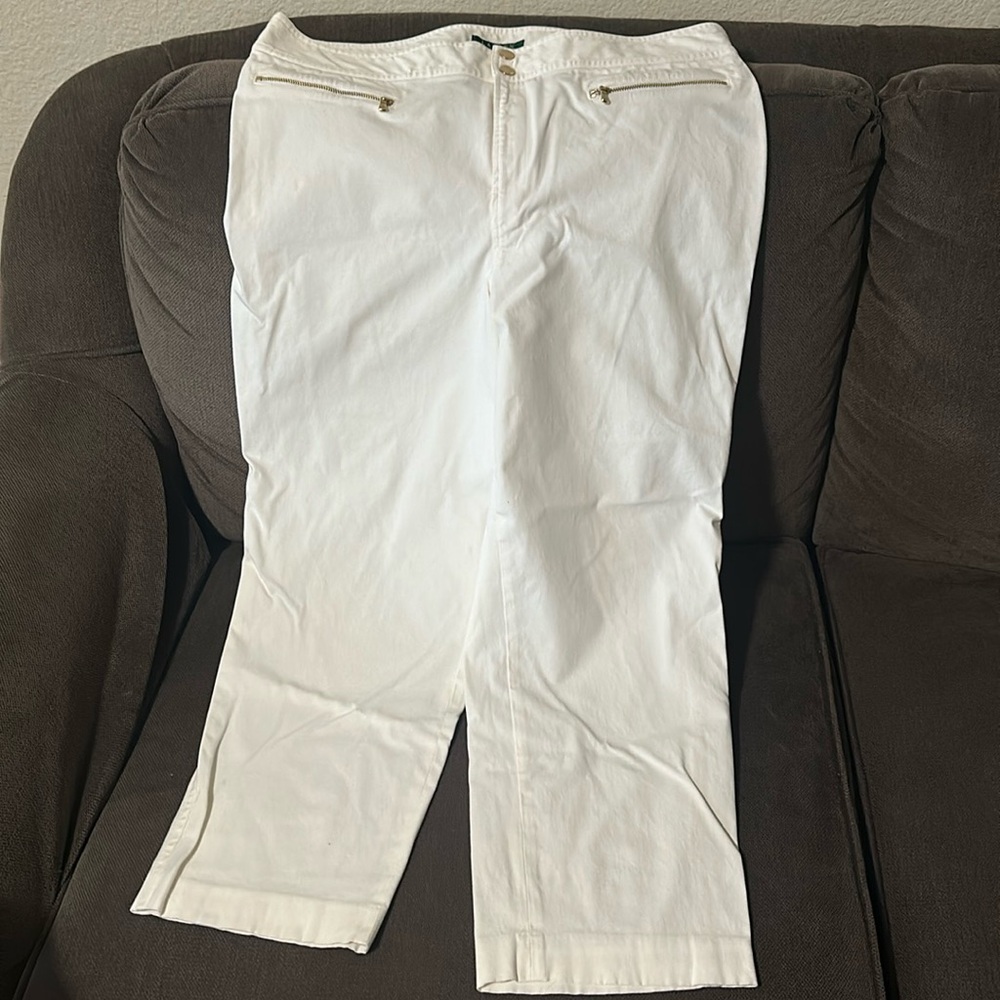 Lauren Ralph Lauren White Capris